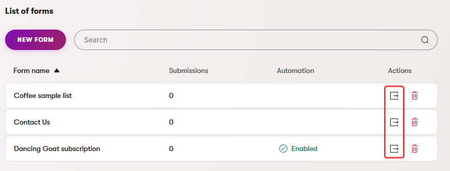 Sync a form