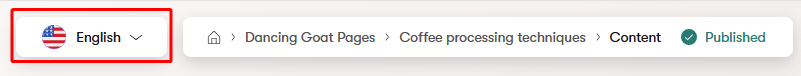 Language switcher