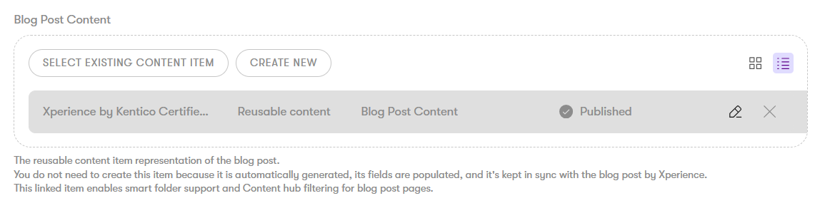 ‘Blogpost Content’ page proxy in Community Portal
