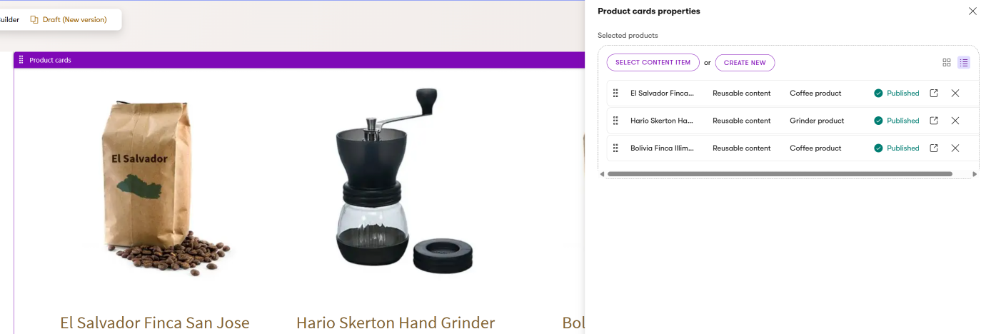 Product listing on the Dancing goat website