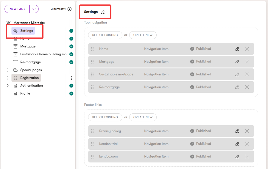 Kbank microchannel navigation settings