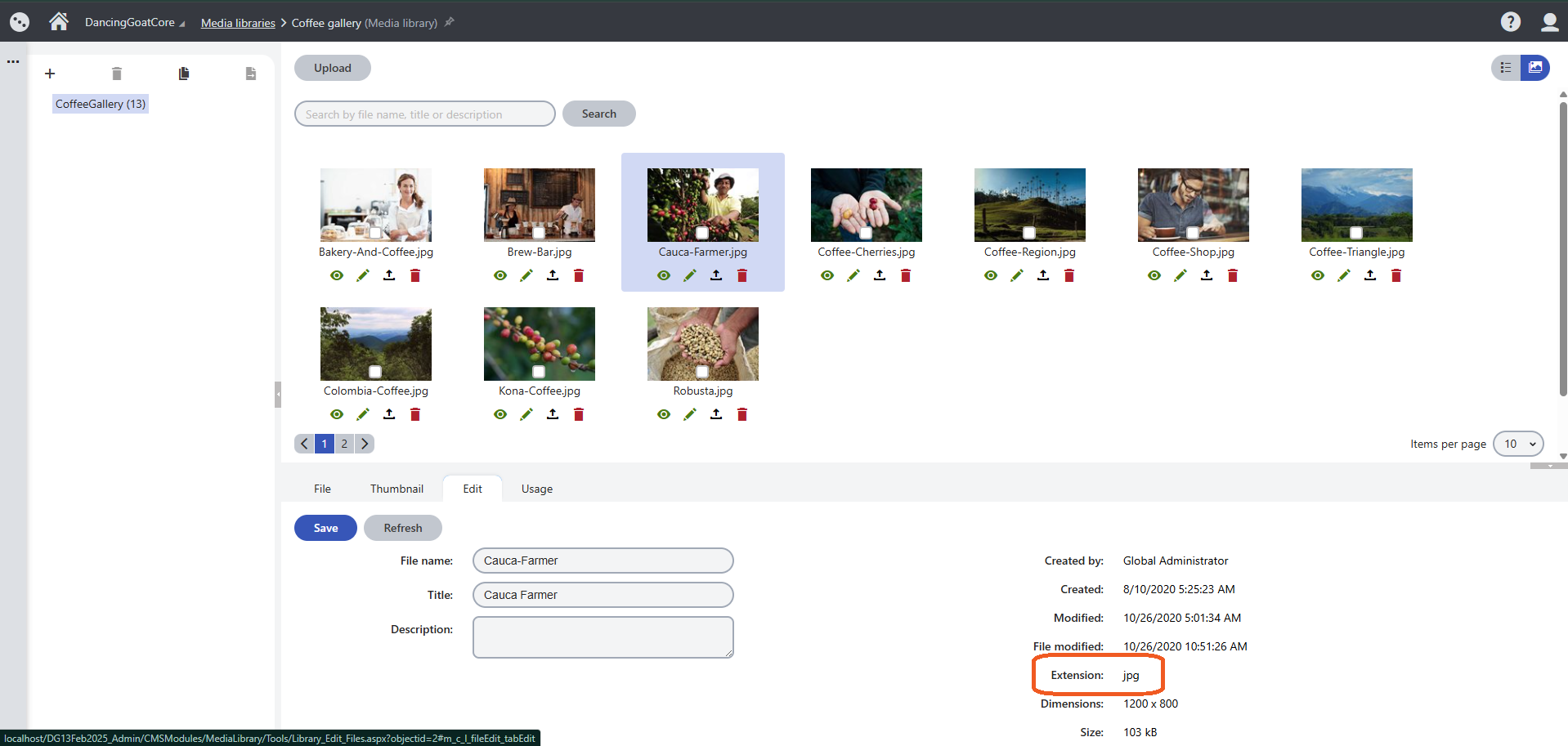 Screenshot of an image in KX13