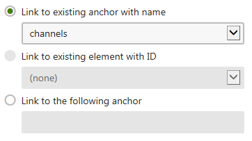 Linking to an anchor