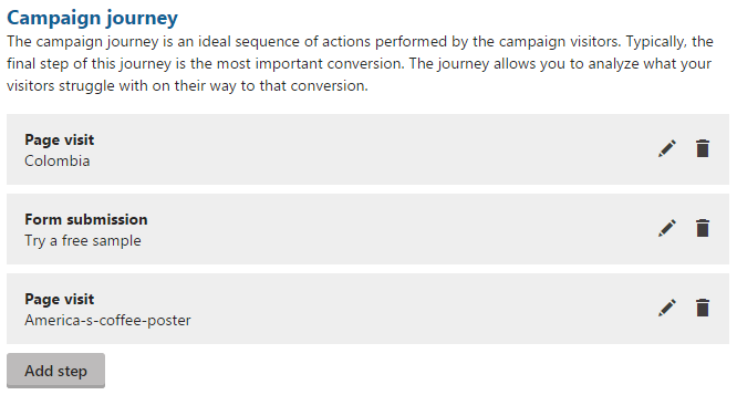 Setting the campaign journey