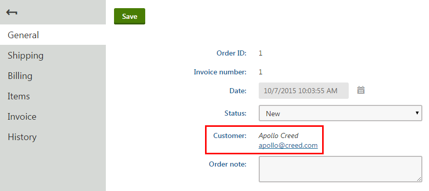 Finding the customer in the order details