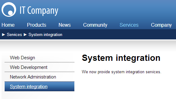 Previewing the System integration page