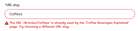 URL collision when changing the slug